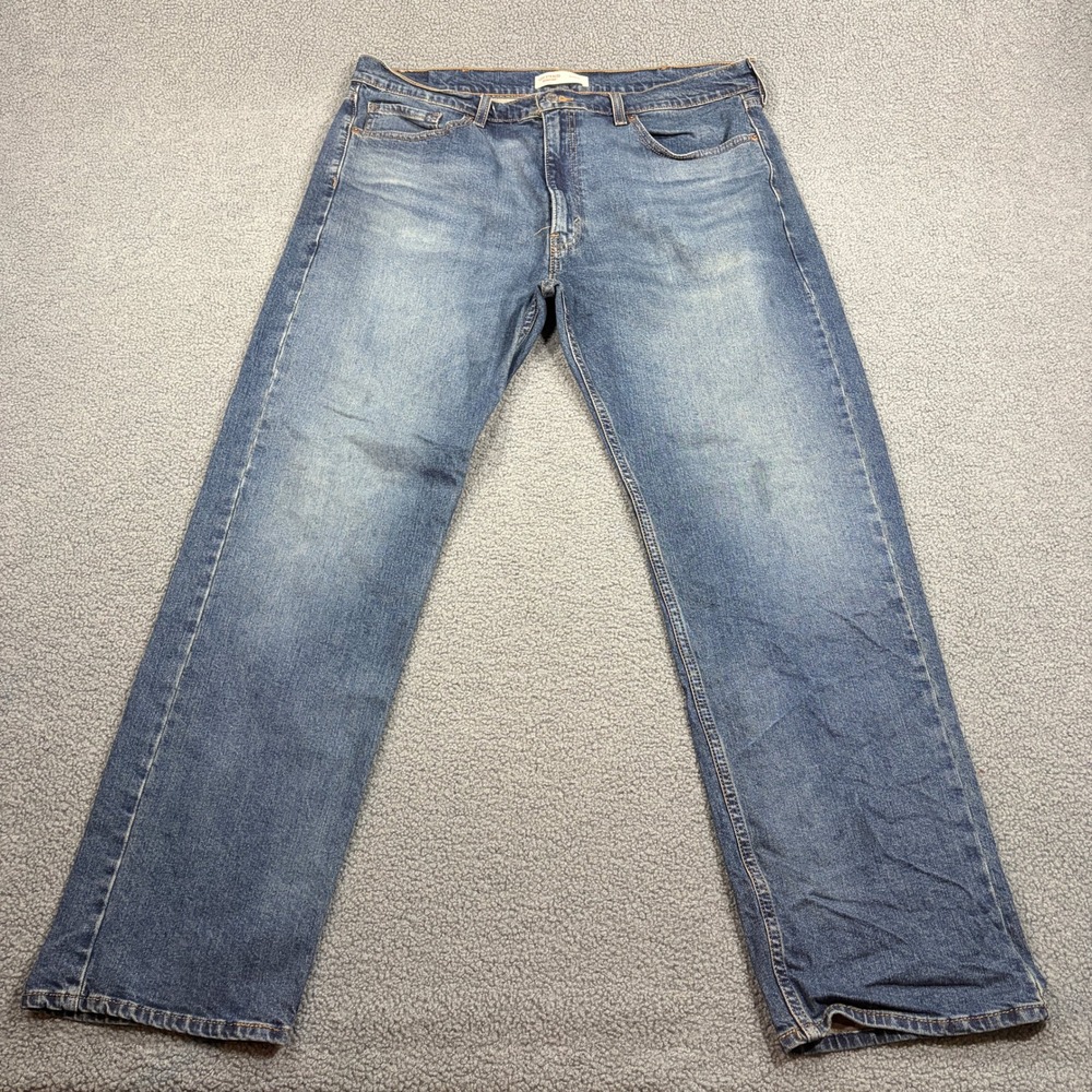 Levi Strauss Signature Jeans Mens 38x32 Blue Regular Fit Straight Leg A1311-0004